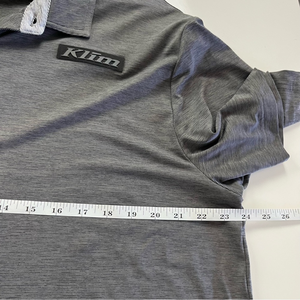 Klim Men’s Heather Gray Polo Shirt - Picture 8 of 8